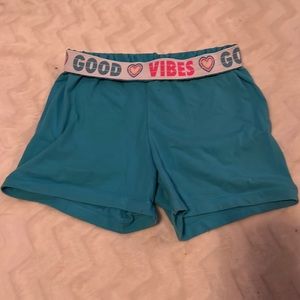 Girls athletic shorts size medium (7/8)